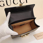 Gucci Padlock Bee Star Small Shoulder Bag 432182 Black - 6