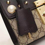 Gucci Padlock Bee Star Small Shoulder Bag 432182 Black - 4