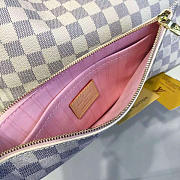 Louis Vuitton Original Neverfull N41605 White Grid With Pink - 2