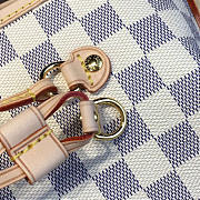 LV Original Neverfull Bag N41361 White Grid With Apricot - 2