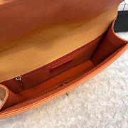  Chanel Original Large Cowskin Flap Bag With Orange 26cm - 2