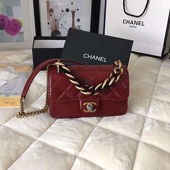 Chanel Flap Purplish Red Bag Cosmopolite Flaobag 9186590