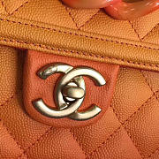 Chanel Original Small Cowskin Flap Bag With Orange - 2