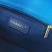 Chanel Original Small Cowskin Flap Bag With Blue - 3