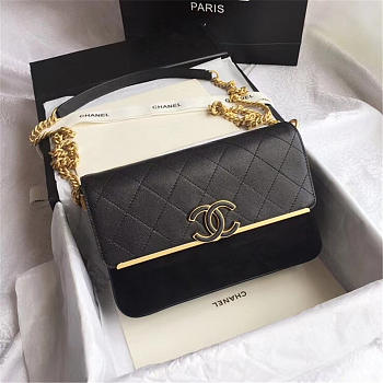 Chanel Calfskin Flap Bag A57560 Black