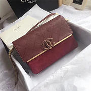 Chanel Calfskin Flap Bag A57560 Red - 1