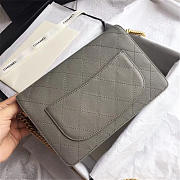  Chanel Calfskin Flap Bag A57560 Gray - 6