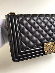 Chanel Leboy Bag Cowskin In Black With Gold Hardware - 5