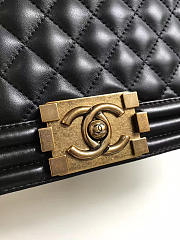 Chanel Leboy Bag Cowskin In Black With Gold Hardware - 2