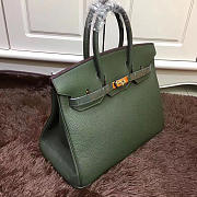 Hermes Original Togo Leather Birkin 30cm Bag In Green - 2