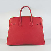Hermes Original Togo Leather Birkin 30cm Bag In Red - 4