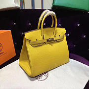  Hermes Original Togo Leather Birkin 30cm Bag In Yellow - 3