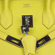 Hermes Original Togo Leather Birkin 30cm Bag In Lemon Yellow - 2