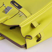 Hermes Original Togo Leather Birkin 30cm Bag In Lemon Yellow - 5