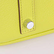 Hermes Original Togo Leather Birkin 30cm Bag In Lemon Yellow - 6