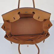 Hermes Original Togo Leather Birkin 30cm Bag In Light Coffee - 2