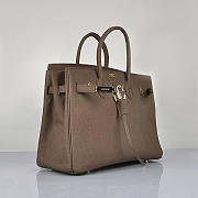 Hermes Original Togo Leather Birkin 30cm Bag In Dark Coffee - 2