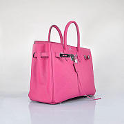 Hermes Original Togo Leather Birkin 30cm Bag In Rose Red - 3