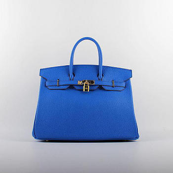 modishbag Hermes Original Togo Leather Birkin 30cm Bag In Royal Blue