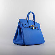 modishbag Hermes Original Togo Leather Birkin 30cm Bag In Royal Blue - 3