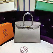  modishbag Hermes Original Togo Leather Birkin 30cm Bag In Light Gray - 1