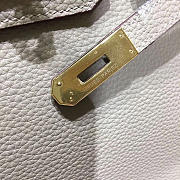 modishbag Hermes Original Togo Leather Birkin 30cm Bag In Light Gray - 2