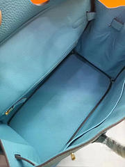 modishbag Hermes Original Togo Leather Birkin 30cm Bag In Sky Blue - 5