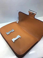 Hermes Epsom Leather Constance Bag In Khaki - 5