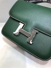 Hermes Epsom Leather Constance Bag In Green - 4