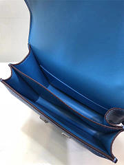 Hermes Epsom Leather Constance Bag In Blue - 6