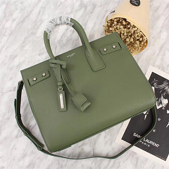 YSL Original Leather Women Handbag Green