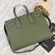 YSL Original Leather Women Handbag Green - 3