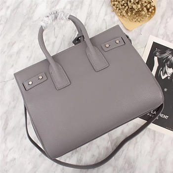 YSL Original Leather Women Handbag Gray