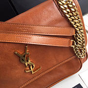 YSL Monogram Shoulder Bag In Brown - 5