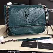 YSL Monogram Shoulder Bag In Green - 1