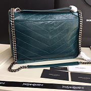 YSL Monogram Shoulder Bag In Green - 3