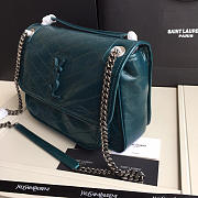 YSL Monogram Shoulder Bag In Green - 6