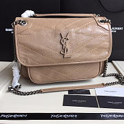 YSL Monogram Shoulder Bag In Khaki - 3