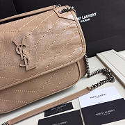 YSL Monogram Shoulder Bag In Khaki - 5