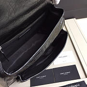 YSL Monogram Shoulder Bag In Black - 4