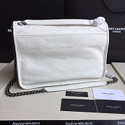 YSL Monogram Shoulder Bag In White - 2