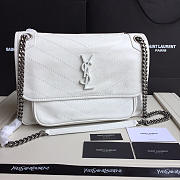 YSL Monogram Shoulder Bag In White - 1