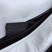 YSL Monogram Shoulder Bag In White - 3