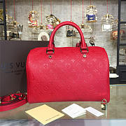 LV Speedy Bag With Red 30cm - 1