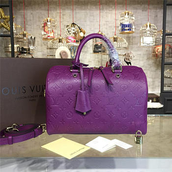 LV Speedy Bag With Purple 30cm