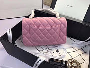 Chanel Flap Bag Lambskin Pink With Gold Hardware 20CM - 6