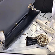 Chanel Flap Bag Lambskin Gray With Gold Hardware 20CM - 6