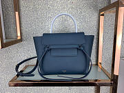 Celine Micro Belt Bag In Grained Calfskin With Dark Blue 20cm 175519 - 1