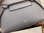 Celine Micro Belt Bag In Grained Calfskin With Gray 20cm 175519 - 2
