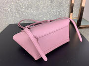 Celine Micro Belt Bag In Grained Calfskin With Pink 20cm 175519 - 2